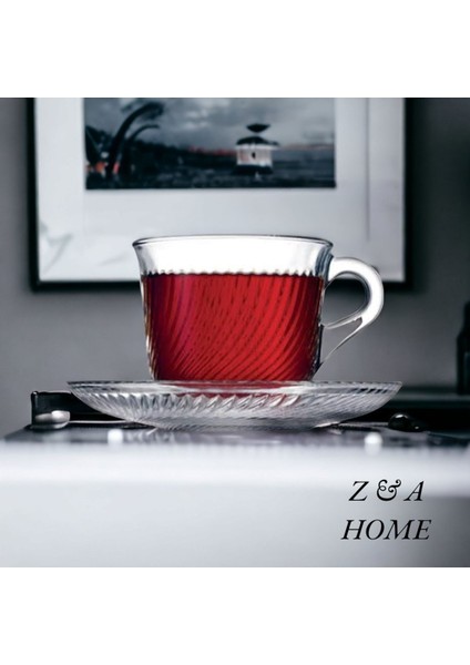 Şık 12 Parça Beyaz Çay Fincan Takımı, Zarif ve Kullanışlı Tasarım