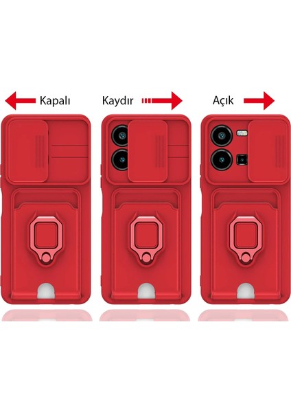 Vivo Y35 Kılıf Zuma Kartvizitli Yüzüklü Silikon - Siyah Svlrs fırsatları
