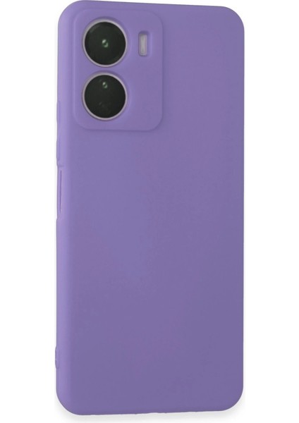 Vivo Y16 Kılıf First Silikon - Lila Svlrs