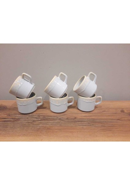 6'lı Parlak Buz Mavi Seramik Çay Fincanı Takımı indirimleri