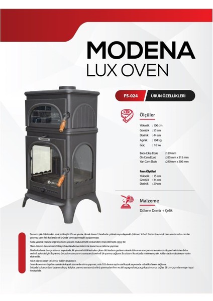 Modena Lüx Oven FS024 indirimleri
