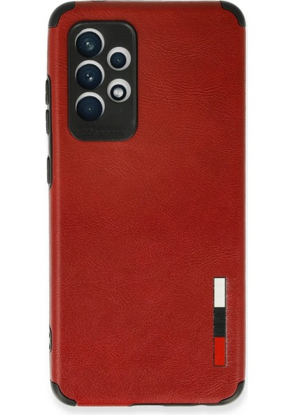 Samsung Galaxy A72 Kılıf Loop Deri Silikon - Kırmızı Svlrs