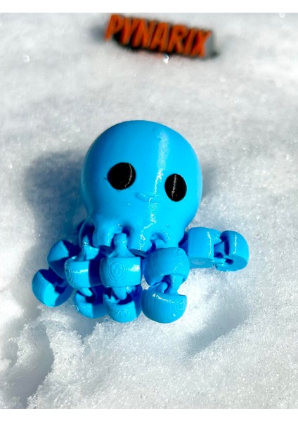 Ahtapot Oyuncak - Okyanusların Sevimli Kaşifi 🐙🌊✨3d Hareketli Organik Model -Orta Boy modelleri
