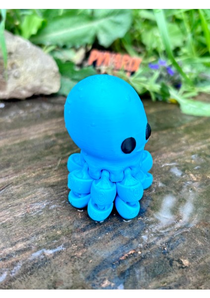 Ahtapot Oyuncak - Okyanusların Sevimli Kaşifi 🐙🌊✨3d Hareketli Organik Model -Orta Boy fırsatları