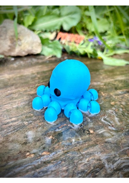 Ahtapot Oyuncak - Okyanusların Sevimli Kaşifi 🐙🌊✨3d Hareketli Organik Model -Orta Boy indirimleri