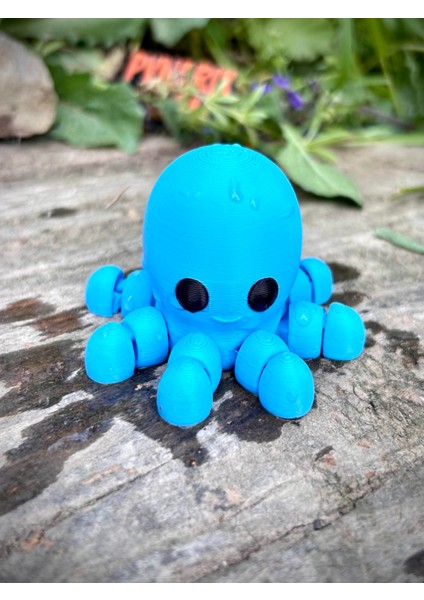 Ahtapot Oyuncak - Okyanusların Sevimli Kaşifi 🐙🌊✨3d Hareketli Organik Model -Orta Boy