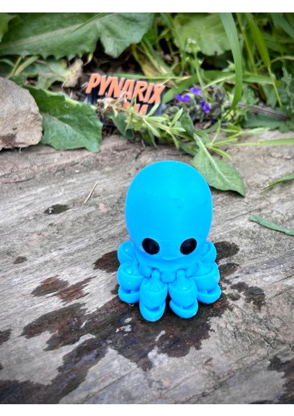 Ahtapot Oyuncak - Okyanusların Sevimli Kaşifi 🐙🌊✨3d Hareketli Organik Model -Orta Boy