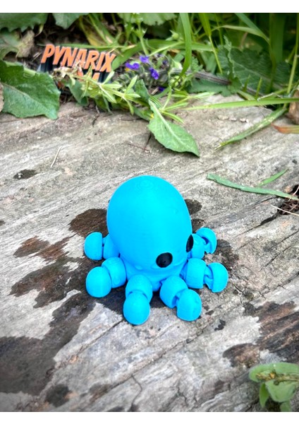 Ahtapot Oyuncak - Okyanusların Sevimli Kaşifi 🐙🌊✨3d Hareketli Organik Model -Orta Boy