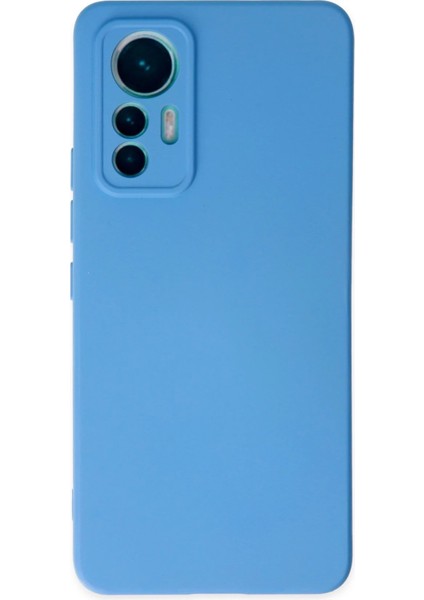 Xiaomi Mi 12 Lite Kılıf Nano Içi Kadife Silikon - Mavi Svlrs