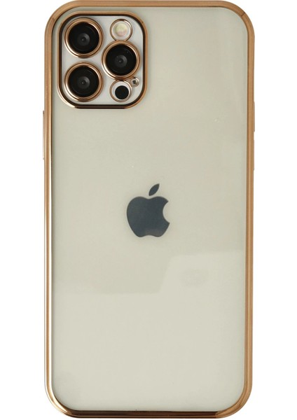 Iphone 12 Pro Kılıf Razer Lensli Silikon - Gold Svlrs