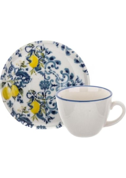 Mavi 4 Parça 2 Kişilik Çay Seti, Şık ve Kullanışlı, Evinizde Şıklık Sağlar.