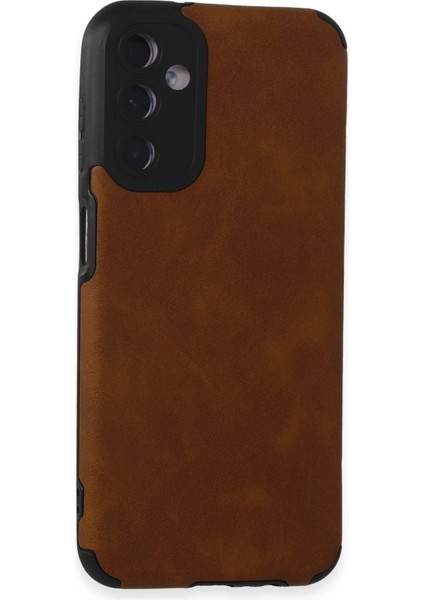 Samsung Galaxy M14 5g Kılıf Loop Deri Silikon - Kahverengi Svlrs