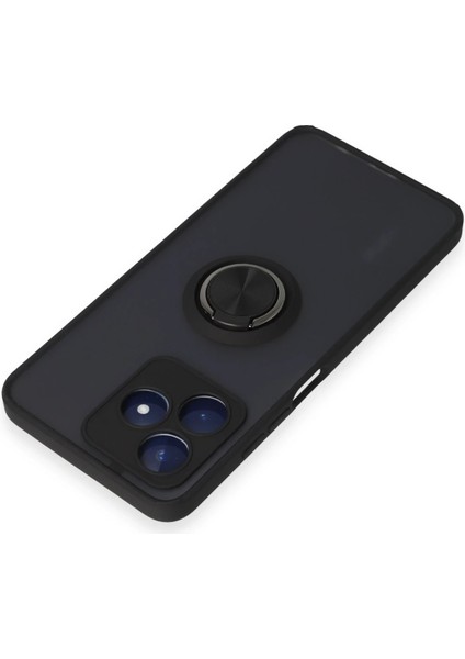 Realme C53 Kılıf Montreal Yüzüklü Silikon Kapak - Siyah Svlrs fırsatları