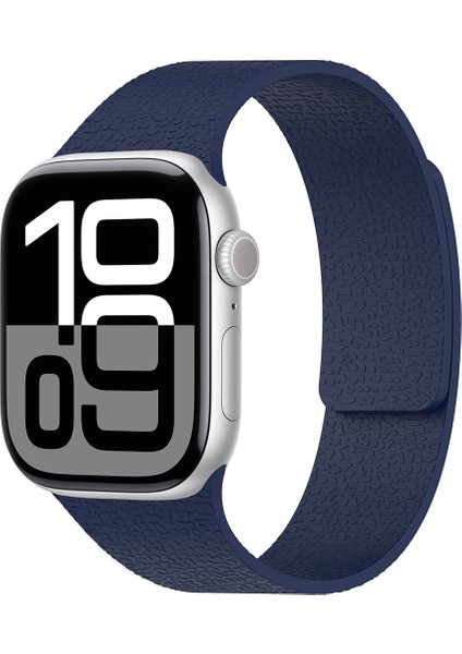 Apple Watch 42MM Uyumlu Zore KRD-136 Kabartma Desenli Silikon Kordon