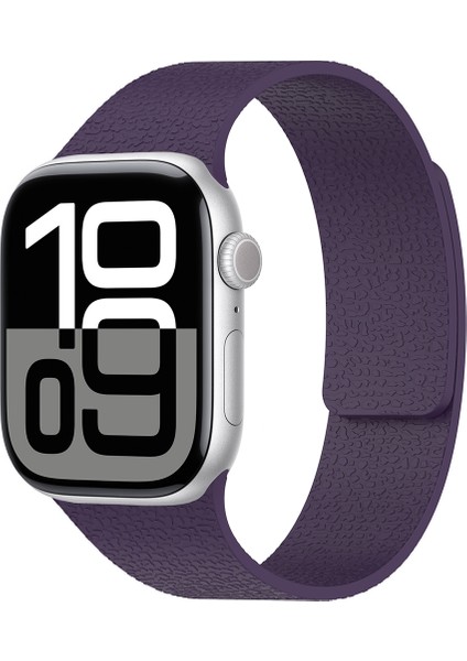 Apple Watch 42MM Uyumlu Zore KRD-136 Kabartma Desenli Silikon Kordon
