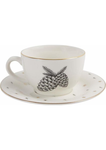 Şık Beyaz Forest Tabaklı 215CC Çay Fincanı, Zarif ve Kaliteli Tasarım fiyatları