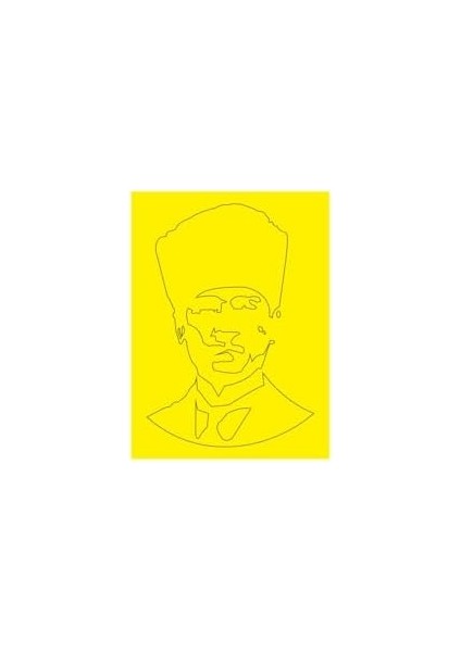 Kemal Atatürk Kalpaklı 10 Adet Büyük Boy A4 Kum Boyama Kartı Seti-Red Castle KB-RC-110 fiyatları