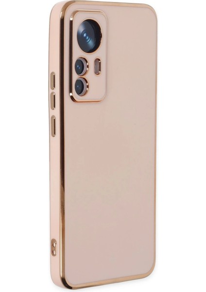 Xiaomi Mi 12T Pro Kılıf Volet Silikon - Pembe Svlrs