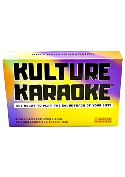 Karaoke Karoke: Karoke, 2+ Oyuncu Için Size Şarkı Fikirleri ve Eğlenceli Kategoriler Vermek Için Bu Kartlarla Oyununuza Veya Gecenize Yardımcı Olun, 14 Yaş Üstü modelleri