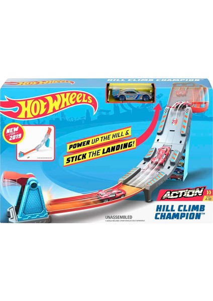 Wheels Şampiyonluk Parkuru Yarış Seti, Hill Climb Champion Pist Seti, Fırlatıcılı GBF83