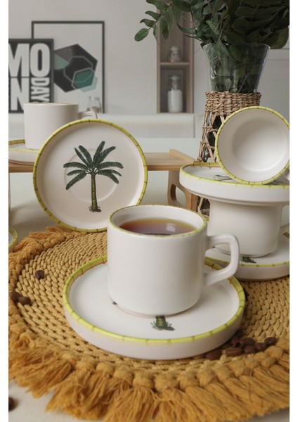 Renkli 12 Parça Çay Takımı, 6 Kişilik, Şık ve Kullanışlı Tasarım fiyatları