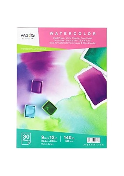 Suluboya Defteri 300 gr 30 Yaprak Orta Doku Cold Pressed 22,9 cm x 30,5 cm modelleri