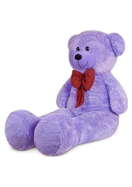Oyuncak 130 cm Dev Pelüş Ayı, Papyonlu ve Sevimli Büyük Boy Ayıcık, Yumuşak Sarılmalık Peluş, Sevgiliye (Lila) fiyatları