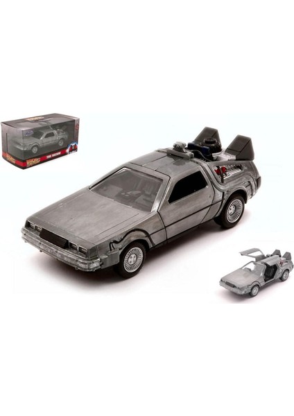 Modeli De Lorean Geleceğe Dönüş Bölümü 1 1:32 Jada Oyuncakları JADA32185 ile Uyumlu