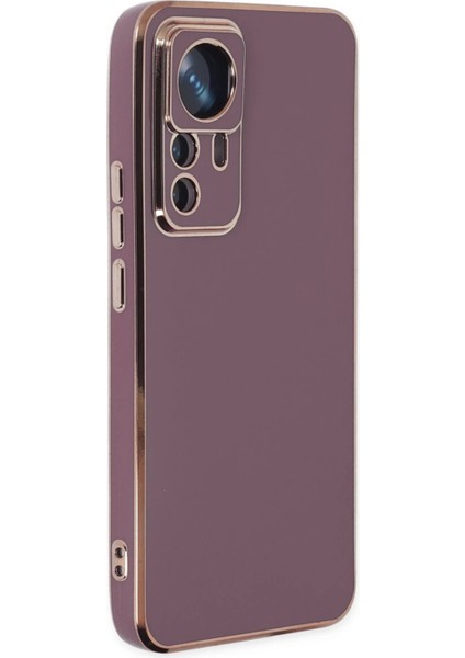 Xiaomi Mi 12T Pro Kılıf Volet Silikon - Mor Svlrs
