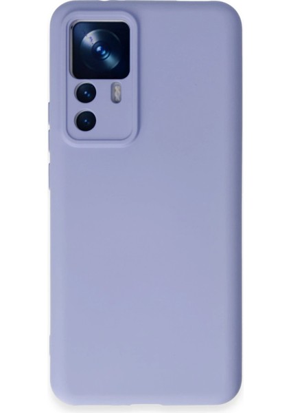 Xiaomi Mi 12T Pro Kılıf Nano Içi Kadife Silikon - Lila Svlrs