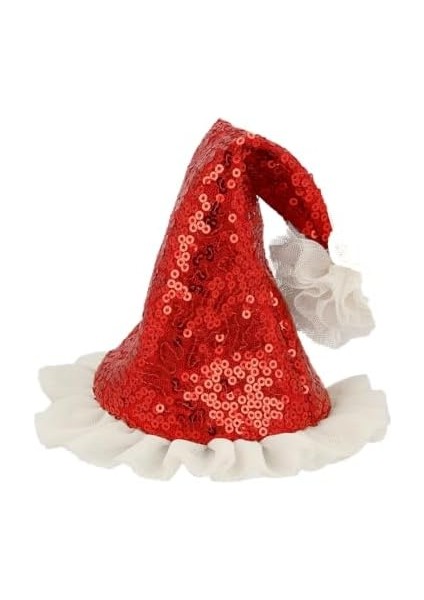 Meri - Sequin Santa Hat Hair Clip - Noel Baba Şapkası Toka modelleri