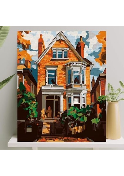 Boyama Tuval Seti Fırça Boya Dahil (Çıtalı) 40X50 cm - Güz fiyatları