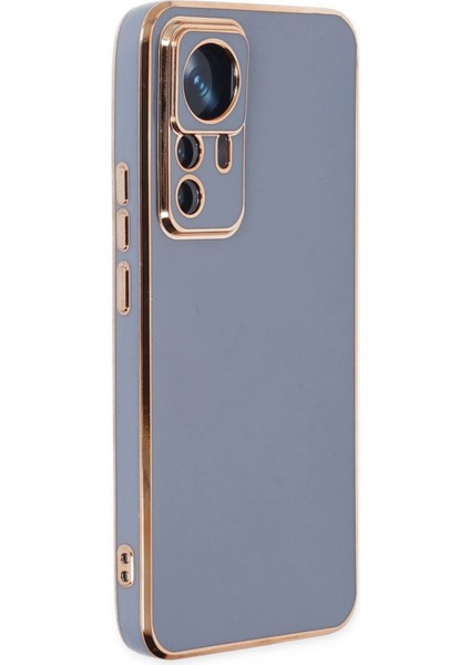 Xiaomi Mi 12T Pro Kılıf Volet Silikon - Mavi Svlrs