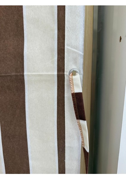 Kahverengi Balkon Perdesi, Çardak Perdesi, Korniş Düğmeli ve Kuş Gözü Delikli Balkon Perdesi fiyatları