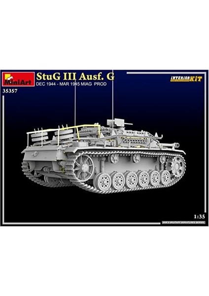 35357 1:35 Miniart Stug Iıı Ausf. G Ara 1944 - Mart 1945 Interior Kit modelleri