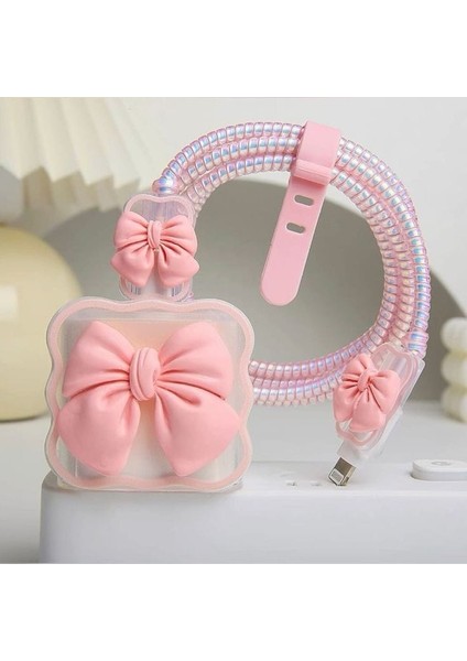 Apple 18-20W Uyumlu Şarj Cihazı Kılıfı ve Şarj Kablo Koruyucu Koruma Seti fiyatları