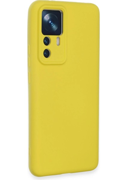 Xiaomi Mi 12T Pro Kılıf Nano Içi Kadife Silikon - Sarı Svlrs fiyatları
