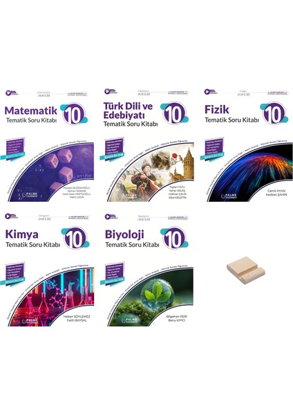 10. Sınıf Joker Matematik Edebiyat Fizik Kimya ve Biyoloji 5li Tematik Soru Bankası + Telefon Tutucu