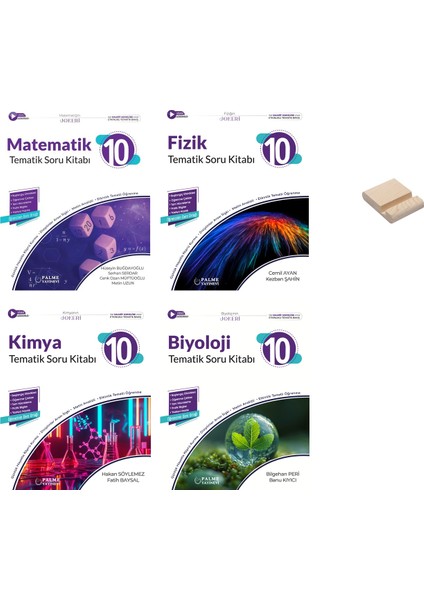 10. Sınıf Joker Matematik Fizik Kimya ve Biyoloji 4lü Tematik Soru Bankası + Telefon Tutucu