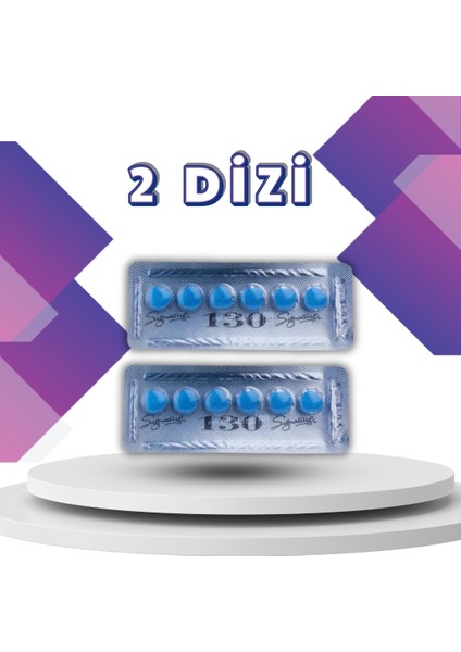 Vega Mavi Cobra5 130 Mg 6'lı x 2 Dizi Gecıktirici Tablet %100 Orijinal Kobra 130MG Performans Tablet Destekleyici Performans Sêrtleştîriçi Tablet Viâgrahap Azdırıçıı 100MG 20MG