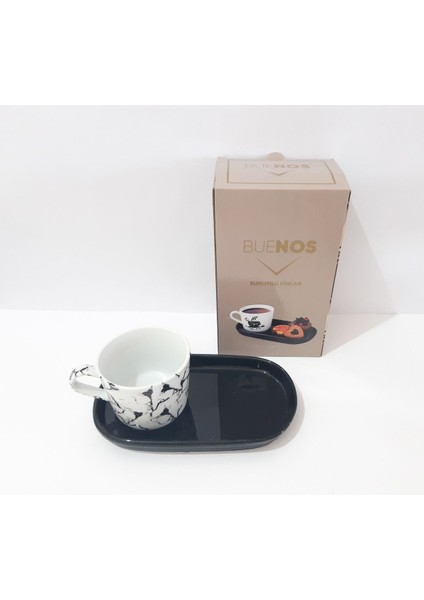 Beyaz Sunumluk Çay ve Neskafe Fincan Takımı, 2'li Set