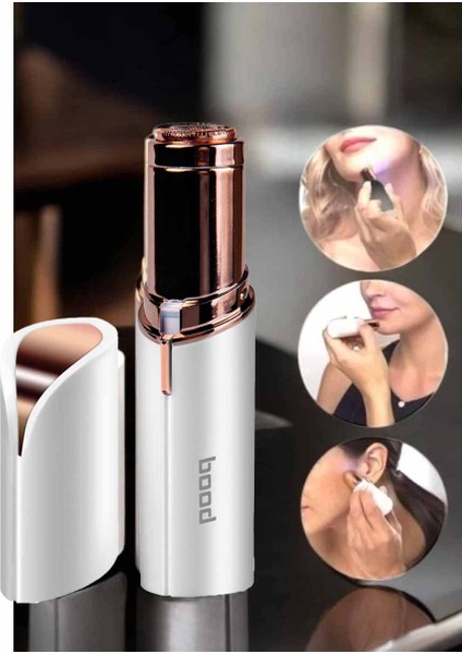 Mini Yüz Epilasyonu Ruj Kadar Tüy Alıcı Çene Yanak Tüyleri Bıyık Kaş Alma Epilatör Pilli fiyatları