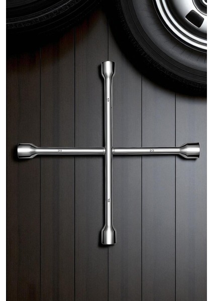 Bijon Anahtarı 4 Uçlu Çelik Bijon Anahtarı 721893