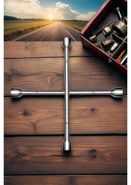 Bijon Anahtarı 4 Uçlu Çelik Bijon Anahtarı 721893 fırsatları