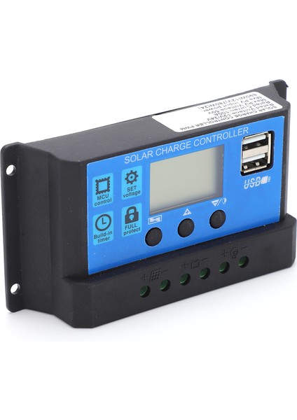 Oto Solar Şarj Regülatörü Mppt Pmw Büyük Güç 5 V 3A USB Çıkışı LCD Hd Ekran (Yurt Dışından) fırsatları
