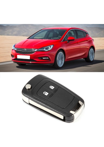 2 Düğmeler Katlanabilir Uzaktan Anahtar Fob Vaka Kapak Değiştirme Opel Vauxhall Astra Için Uyar (Yurt Dışından)