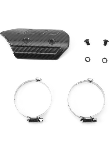 Kuru Karbon Fiber Egzoz Orta Boru Evrensel Isı Kalkanı Kiti Kapak Fit Için Kawasaki (Yurt Dışından)