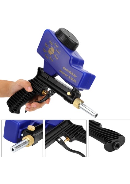 Taşınabilir Yerçekimi Tipi Anti Pas Pnömatik Kumlama Tabancası Kum Blaster Pas Kaldırmak Nokta Mavi (Yurt Dışından) fiyatları