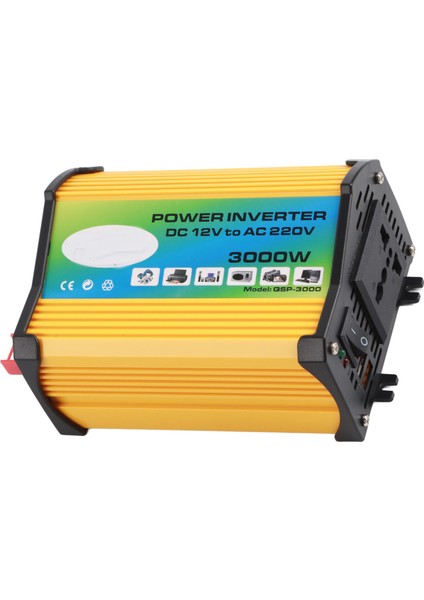 Araç Invertörü Çift USB 300W Otomatik Güç Dönüştürücü Modifiye Dalga Adaptörü 12V À 220V (Yurt Dışından) fırsatları