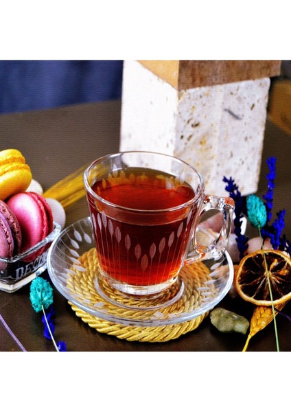 6'lı Renkli Vela Fincan Seti, 12 Parça, 195CC, Şık ve Desenli Tasarım fiyatları